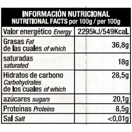 Chocolate Artesano Ecológico Negro 74% Cacao con Pistachos Almería