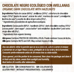 Chocolate Artesano Ecológico Negro 74% Cacao Avellanas AOVE Almería