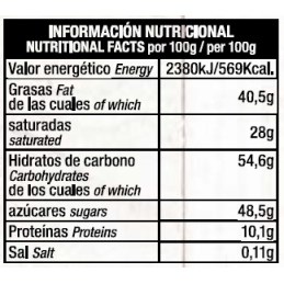 Chocolate Leche y Coco Artesano Ecológico Aceite Oliva Virgen Almería 