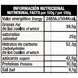 Chocolate con Leche y Arroz Inflado Artesano Ecológico AOVE Almería