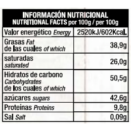 Chocolate con Leche y Grageas colores Artesano Ecológico AOVE Almería 