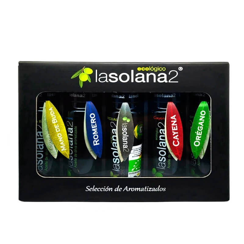 Pack Surtido Aceites Aromatizados LASOLANA2 5 Sabores Almería gourmet