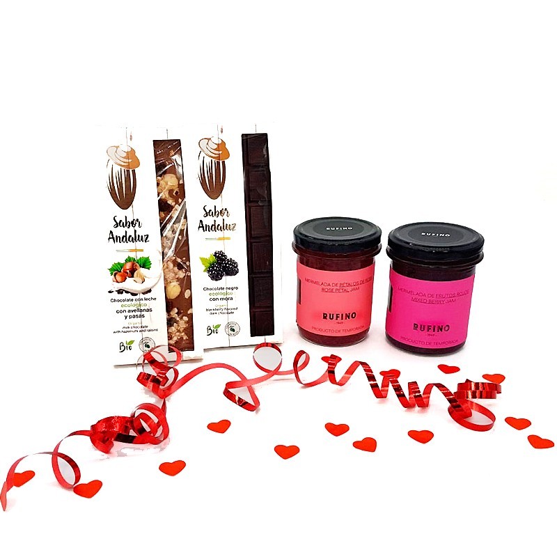 Pack regalo san valentín chocolate