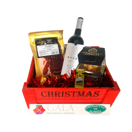Lote Navidad Gourmet Almería VINO TINTO ROBLE PALOMILLO JAMON IBERICO