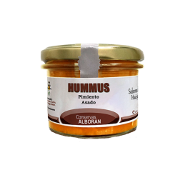 Hummus de pimiento asado Conservas Alborán de Almería puré garbanzos