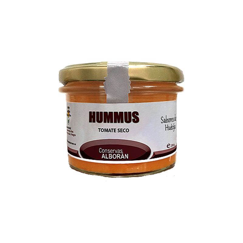 Hummus de tomate deshidratado Conservas Alborán de Almería garbanzos