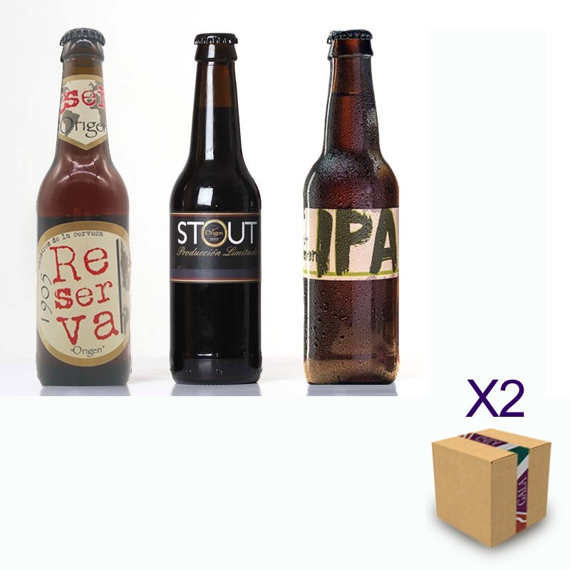 Pack Surtido Cerveza Artesana ORIGEN Almería 1905 IPA STOUT