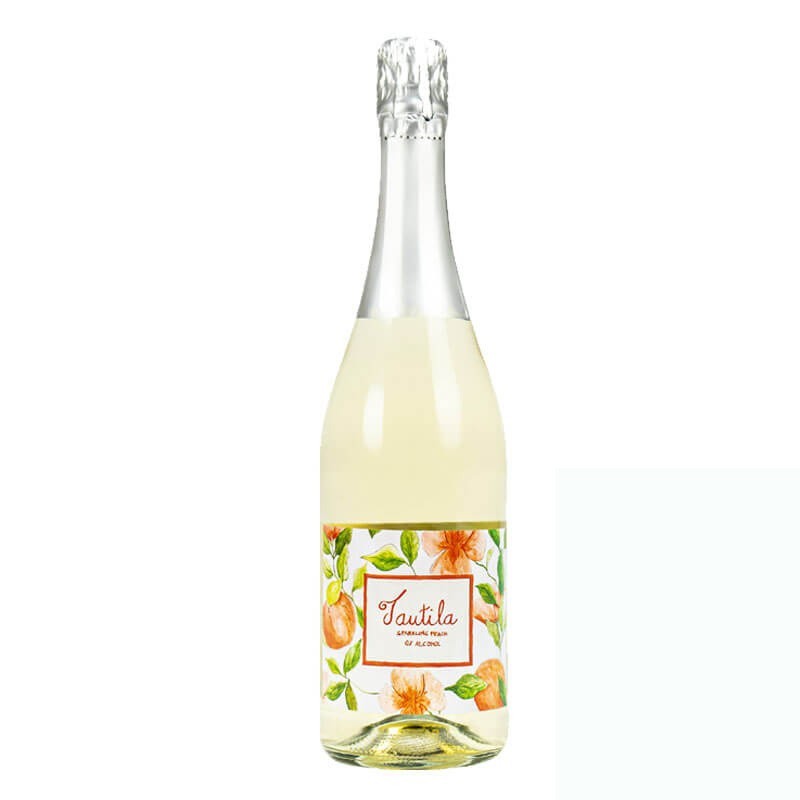 Vino Blanco Espumoso Melocotón sin alcohol Tautila Almería Halal