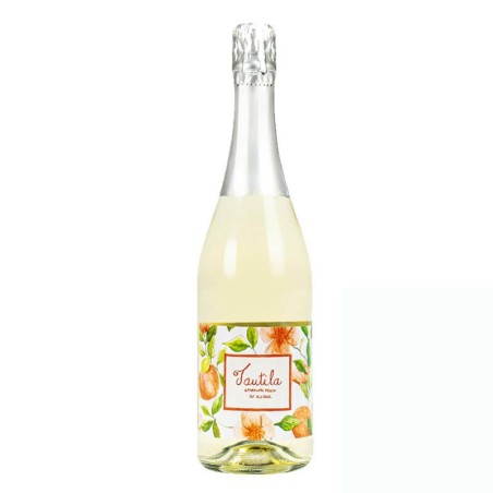 Vino Blanco Espumoso Melocotón sin alcohol Tautila Almería Halal