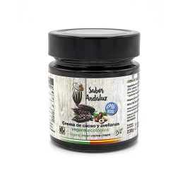 Crema de cacao y avellanas vegana ecológico artesana Almería cero azucar