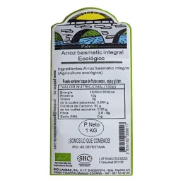 Arroz Basmatic Integral Ecológico Agricultura sostenible de Almería 