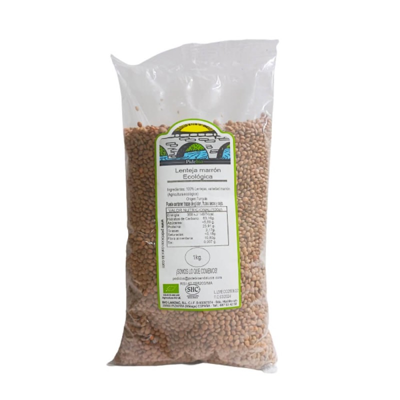 Lenteja Marrón Ecológica Almería Agricultura Sostenible SABOR ANDALUZ