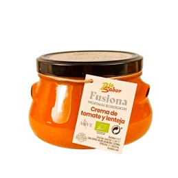 Crema de tomate y lentejas gourmet ecológico Biosabor Almería nogluten