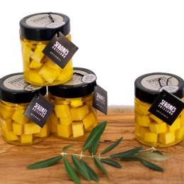 Queso Curado de Cabra Seronés Artesano con Aceite de Oliva Virgen Extr