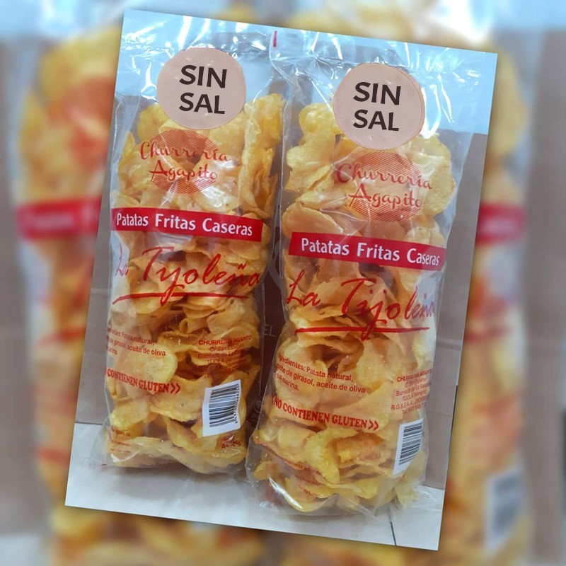 patatas fritas caseras tradicionales de churrería sin sal LA TIJOLEÑA