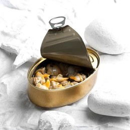Berberechos al natural de rías gallegas conserva gourmet AQUI SANTOÑA