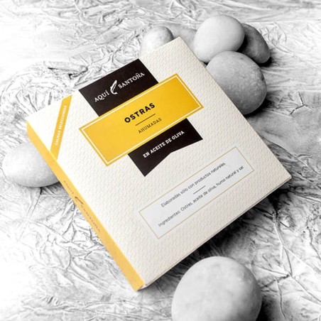 ostras ahumadas conserva gourmet AQUI SANTOÑA anchoas de Santoña