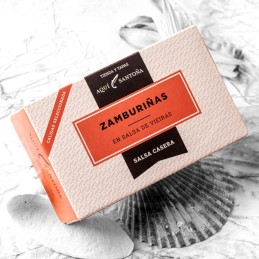 Zamburiñas en salsa vieira  conserva gourmet AQUI SANTOÑA