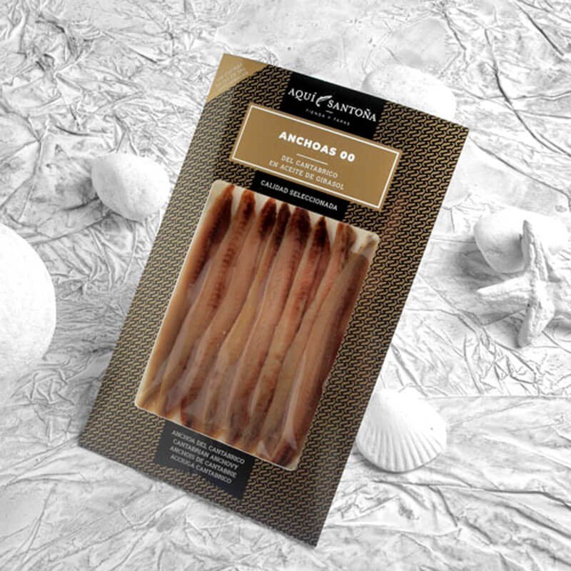 Anchoas de Santoña 00 tamaño XL del Cantábrico gourmet de alta gama