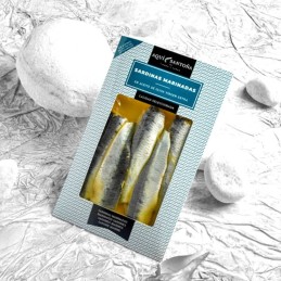 Sardinas marinadas AQUÍ SANTOÑA del Cantábrico gourmet de alta gama