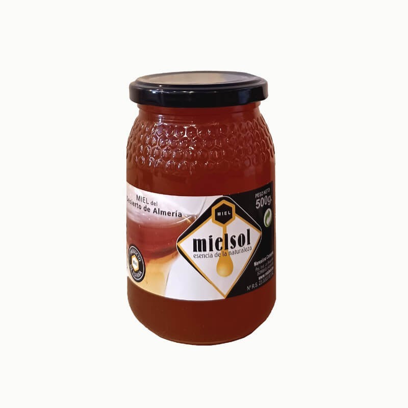 Miel Artesana MIELSOL Natural sin aditivos Almería mil flores pueblo