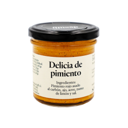 Delicia de Pimiento Rojo Asado al Carbón de Fritada de Suflí Almería