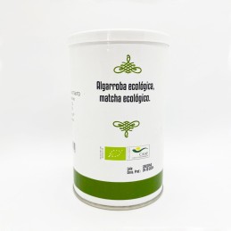 infusión ecológica de algarroba con té matcha de Sabor Andaluz