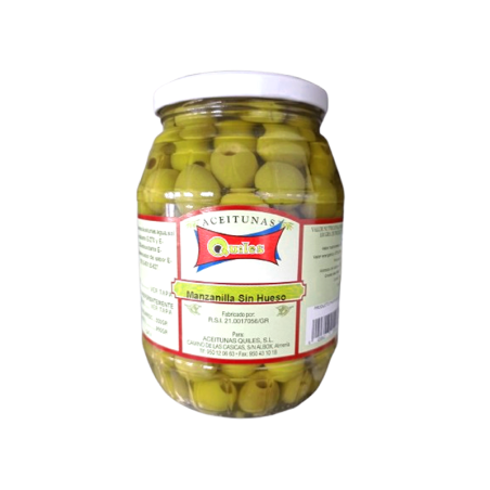 ACEITUNAS VERDES MANZANILLA SABOR ANCHOA SIN HUESO QUILES