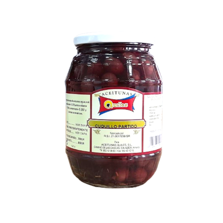 Aceitunas Negras Cuquillo partidas ACEITUNAS QUILES deliciosas 