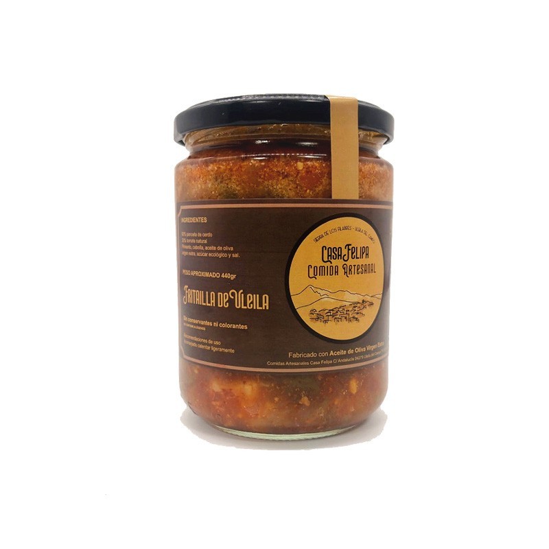 Fritailla de Uleila receta típica de Almería con aceite de oliva 