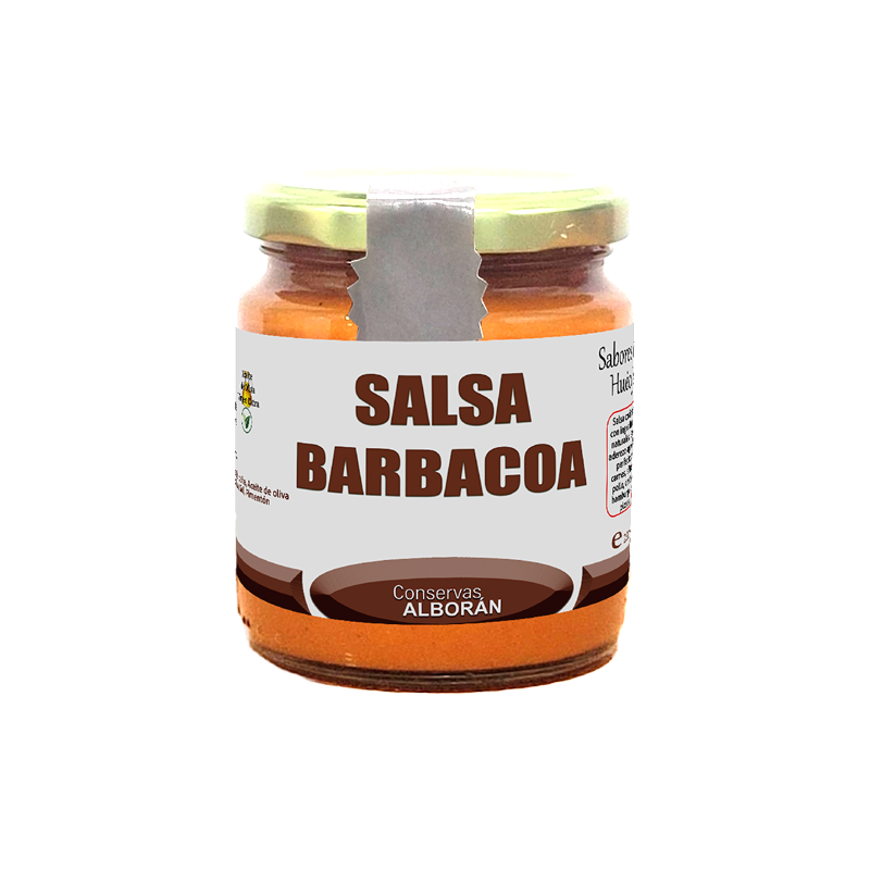 Salsa Barbacoa con aceite de oliva 100% ingredientes naturales Almería