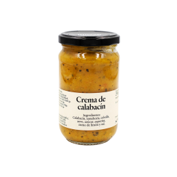 Crema casera de calabacín producto artesano Almería Fritada de Suflí